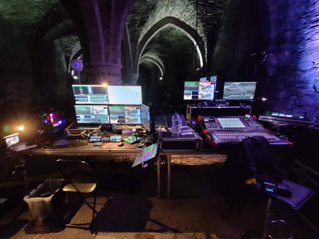 The vaults beneath Gravensteen castle, Ghent